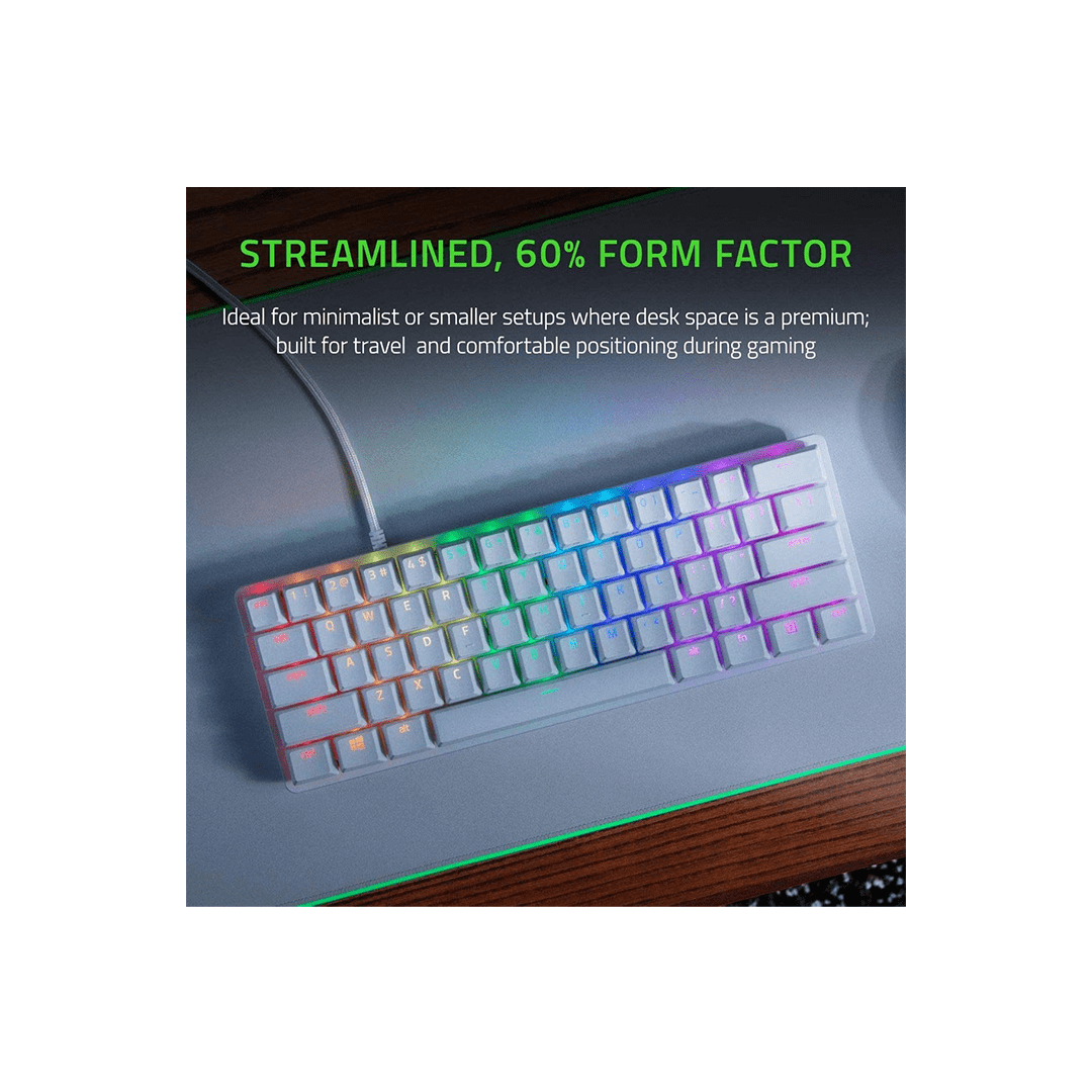 Razer Huntsman Mini - Mercury Edition - 60% Optical Gaming Keyboard in Qatar Razer Huntsman Mini - Mercury Edition - 60% Optical Gaming Keyboard in Qatar